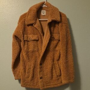 Cozy Tan Sherpa Jacket